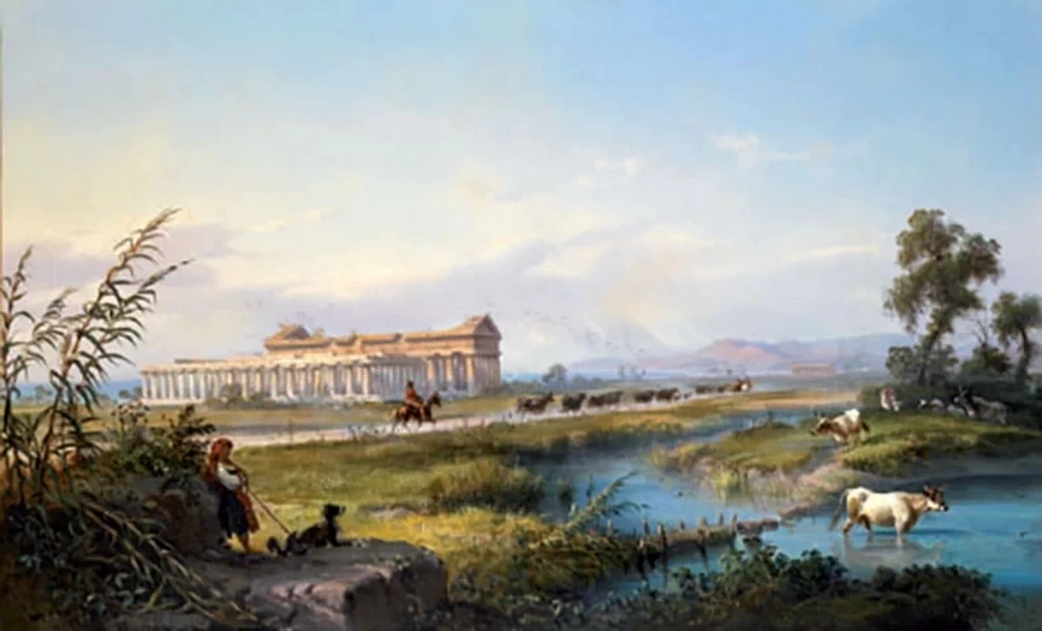Veduta dei tre templi di Paestum